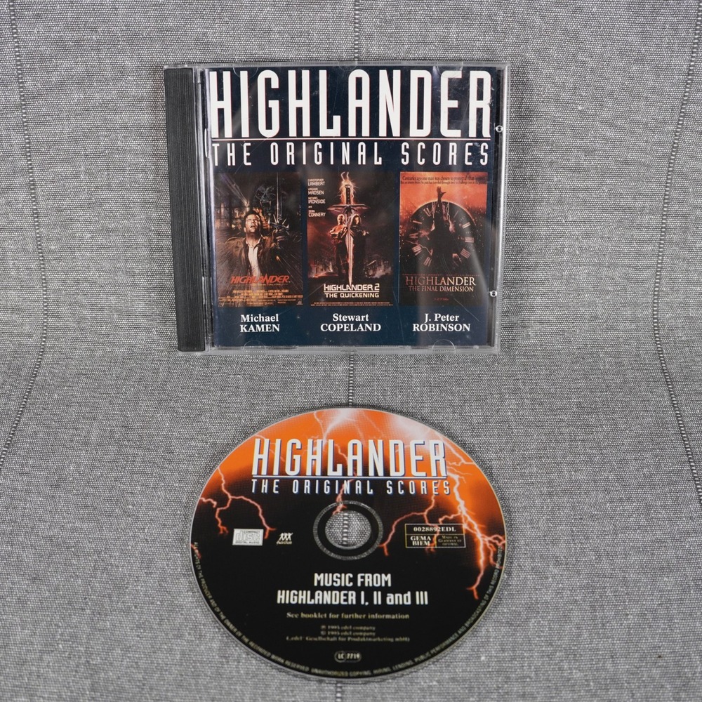 Highlander The Original Scores CD Soundtrack Michael Kamen Stewart Copeland 1995